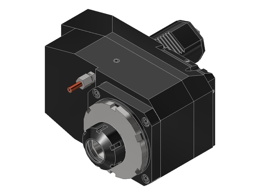 Головка приводная осевая сверлильно-фрезерная со смещением EWS 50.5032SQT28RIKI1, хвостовик Ø50, под цанги ER32 (Ø3–20 мм), код 320 470E