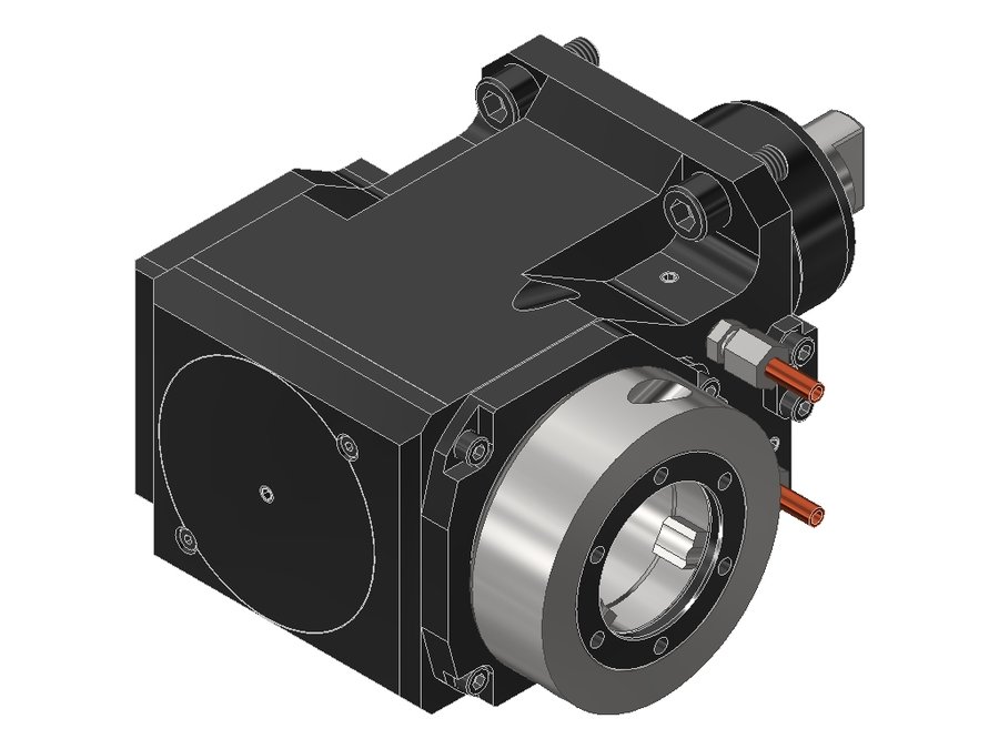 Головка приводная радиальная сверлильно-фрезерная EWS 60.60V5NEX315, хвостовик Ø60, EWS - Varia V5- адаптер
