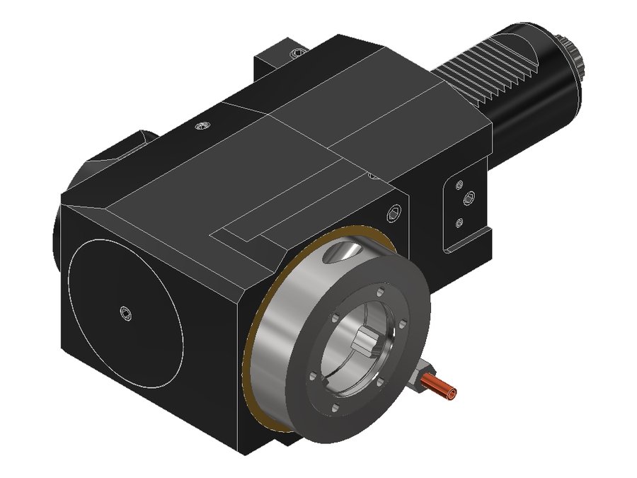 Головка приводная радиальная сверлильно-фрезерная EWS 60.50V5L5480RLX125, хвостовик Ø50, EWS - Varia V5- адаптер