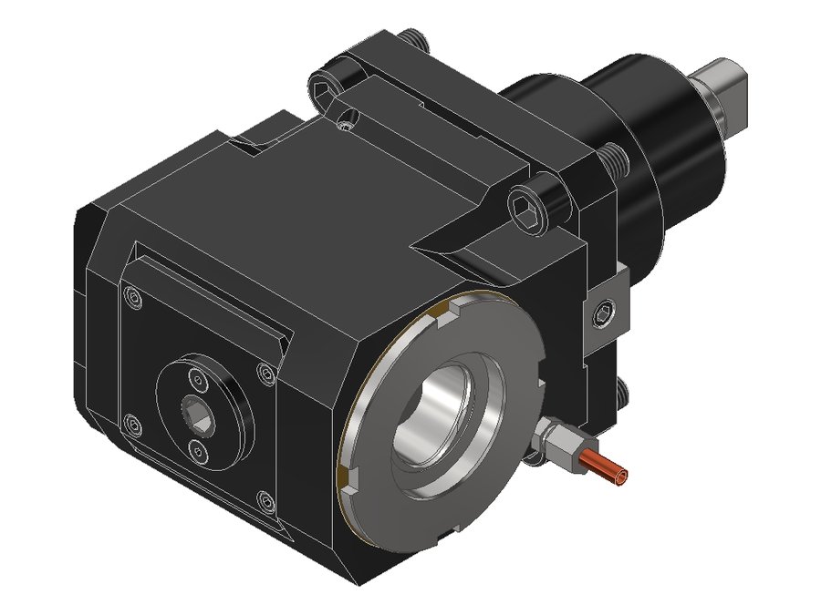 Головка приводная радиальная сверлильно-фрезерная EWS 60.75C5V80IKX85, хвостовик Ø75, полигональный хвостовик ISO 26623 (PSC 50)