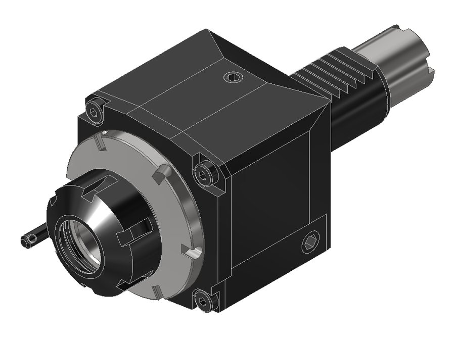Головка приводная осевая сверлильно-фрезерная EWS 40.3025LB10#01, хвостовик Ø30, под цанги ER25 (Ø2–16 мм), код 250 430E