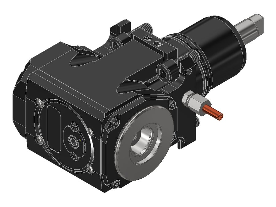 Головка приводная радиальная сверлильно-фрезерная EWS 60.55C3WT150IKDX65, хвостовик Ø55, полигональный хвостовик ISO 26623 (PSC 32)
