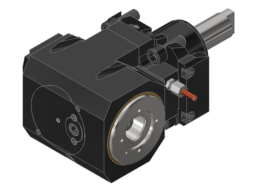 Головка приводная радиальная сверлильно-фрезерная EWS 60.60C4LT3000V16IKDX90, хвостовик Ø60, полигональный хвостовик ISO 26623 (PSC 40)