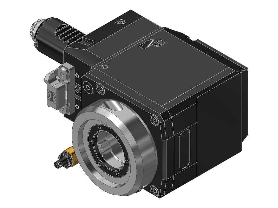 Головка приводная радиальная сверлильно-фрезерная EWS 60.25VX3L5480RLIKDTFL#01, хвостовик Ø25, EWS - Varia VX3 - адаптер
