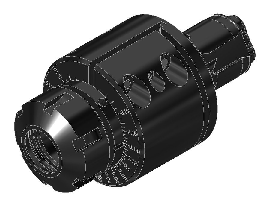 Державка цанговая EWS 31.VX325L78.5-FC, EWS - Varia VX3 - адаптер, под цанги ER25 (Ø2–16 мм), код 250 430E