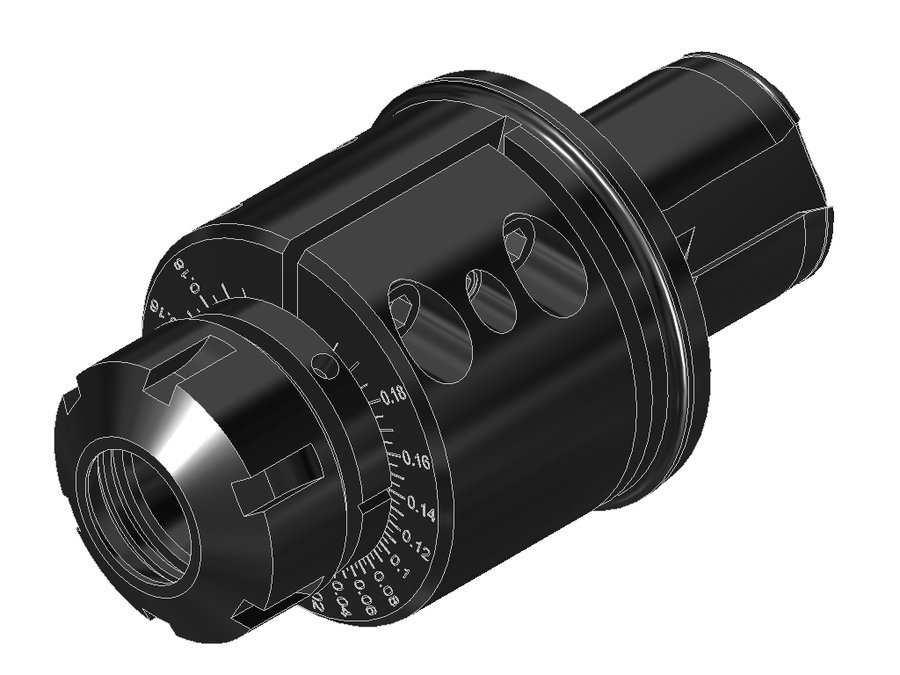 Державка цанговая EWS 31.VX425L78.5-FC, EWS - Varia VX4 - адаптер, под цанги ER25 (Ø2–16 мм), код 250 430E