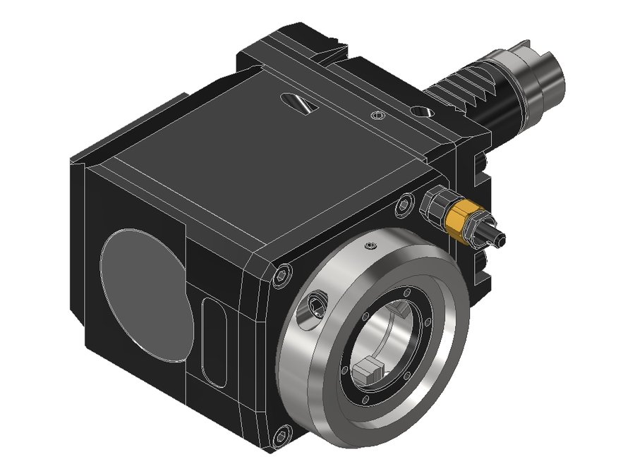 Головка приводная радиальная сверлильно-фрезерная EWS 60.25VX3G200RLIKDI1W, хвостовик Ø25, EWS - Varia VX3 - адаптер