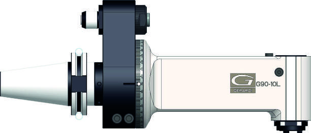 Головка угловая Gerardi — Integral angle head G90-10L ATC