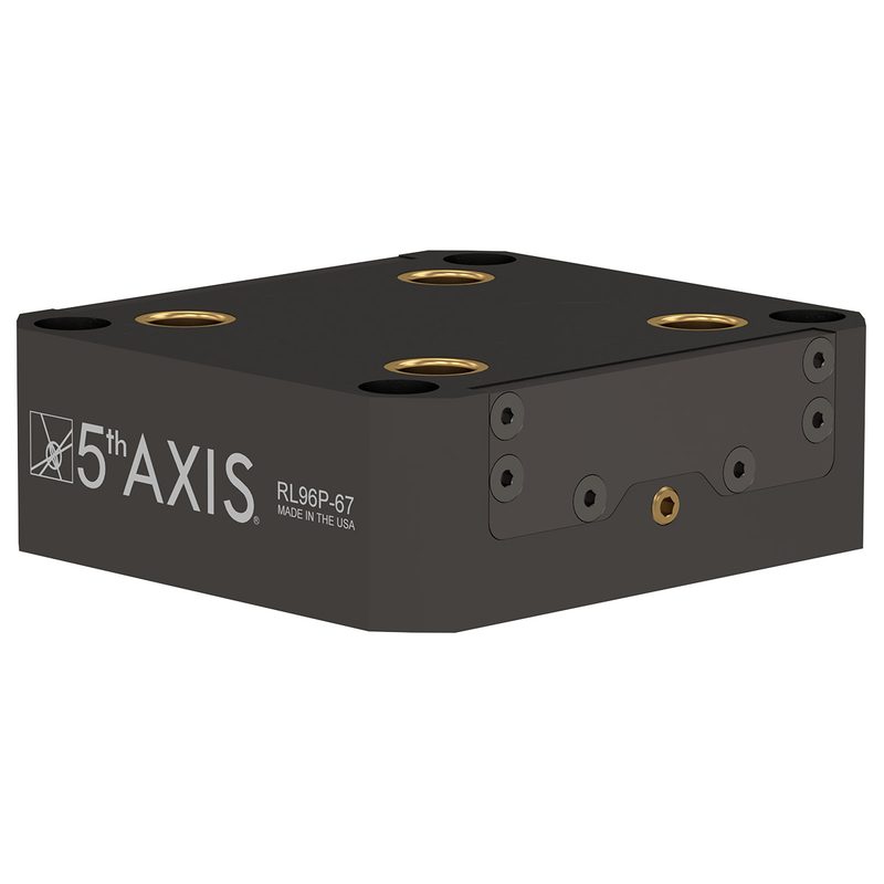 RockLock™ 96 мм, Система нулевой точки, пневматический, RL96P-67A, пневмоподключение снизу, 5th.RL96P-67A