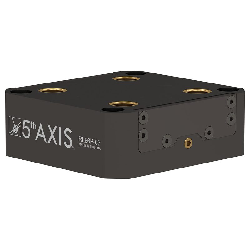 RockLock™ 96 мм, Система нулевой точки, пневматический, RL96P-67B, пневмоподключение сбоку, 5th.RL96P-67B