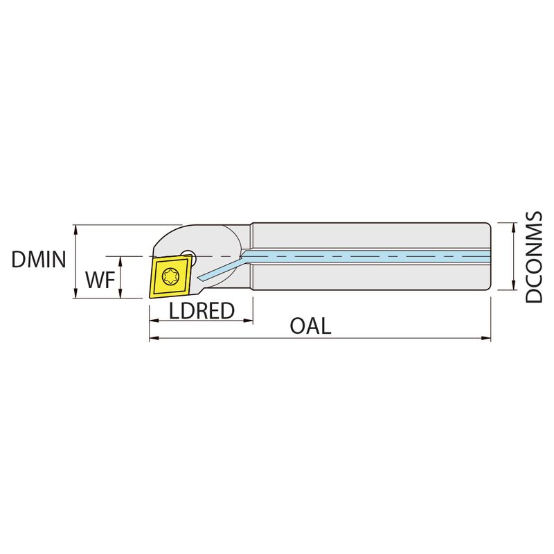 Стальная борштанга A1216M.SCLC.R06, CCMT-CCGT 0602…