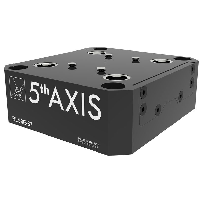 RockLock™ 96 мм, Система нулевой точки, пневматический, RL96E-67, пневмоподключение снизу, с выталкивателями, 5th.RL96E-67