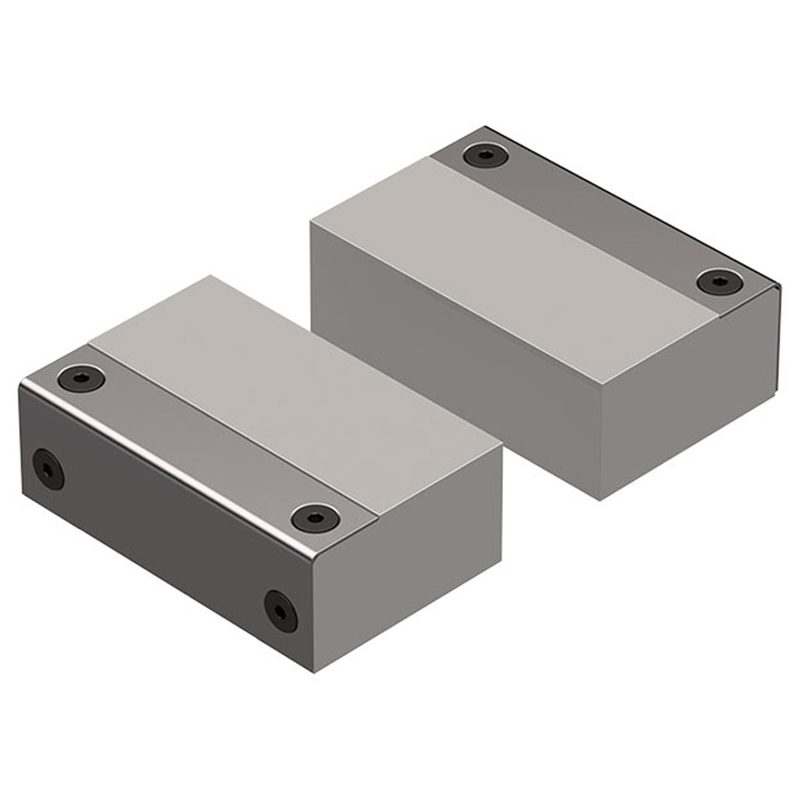 Обрабатываемые губки с прижимом вниз V75100X / V75150X, 2 шт.. AL75X-1 [Адаптер] 1 шт.. AL75-2S [сталь губка] 2 шт.. AL75-3 [Держатель], 5th.AL75S