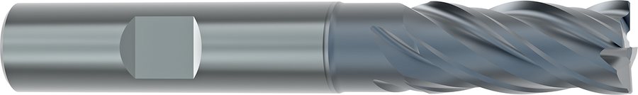 Фрезы концевые LMT HPC01 Rougher 35/38P высокопроизводительные черновые с хвостовиком Weldon