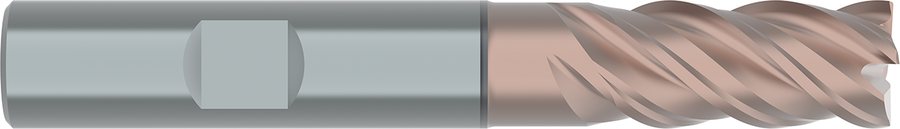 Фрезы концевые LMT HPC01 Rougher 41/44M высокопроизводительные черновые с хвостовиком Weldon