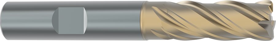 Фрезы концевые LMT HPC01 Rougher 35/38 H высокопроизводительные черновые с хвостовиком Weldon