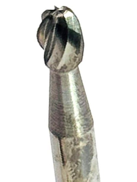 Бор-фреза твердосплавная, форма E (овальная), насечка алмазная (04), E101604, Ø9,5 мм, хвостовик Ø6 мм, длина головки 16 мм, общая длина 60 мм