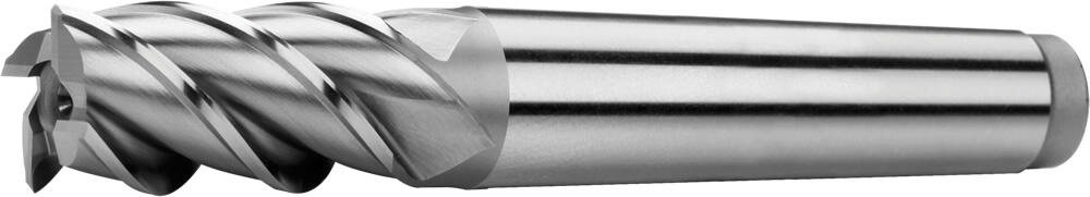 Фреза концевая короткая с коническим хвостовиком 410245, HSS Co5, DIN 845