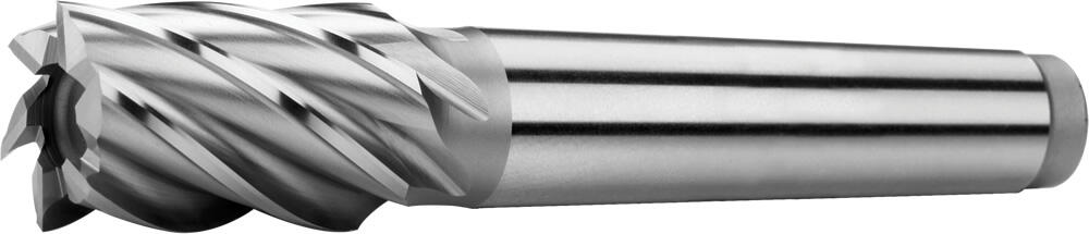 Фреза концевая короткая с коническим хвостовиком 420245, HSS Co5, DIN 845