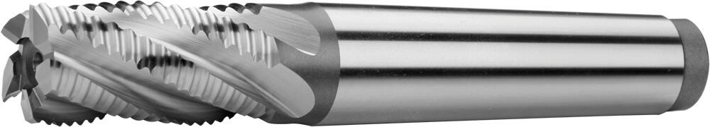 Фреза концевая короткая с коническим хвостовиком 424248, HSS Co8, DIN 845B, DIN 845C