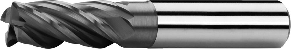 Фреза концевая с радиусом при вершине S141602R AlCrN, Ø16 мм, R 0,5 мм