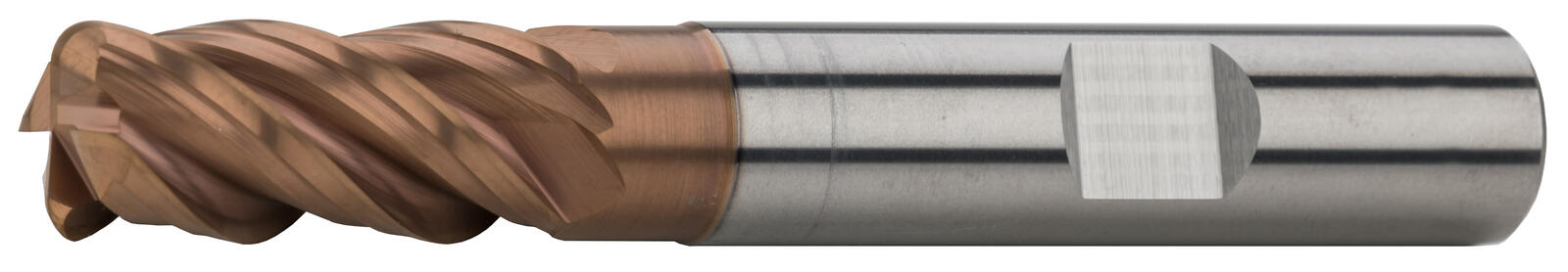 Фреза концевая с радиусом при вершине S151612R AlCr, Ø6 мм, R 0,5 мм